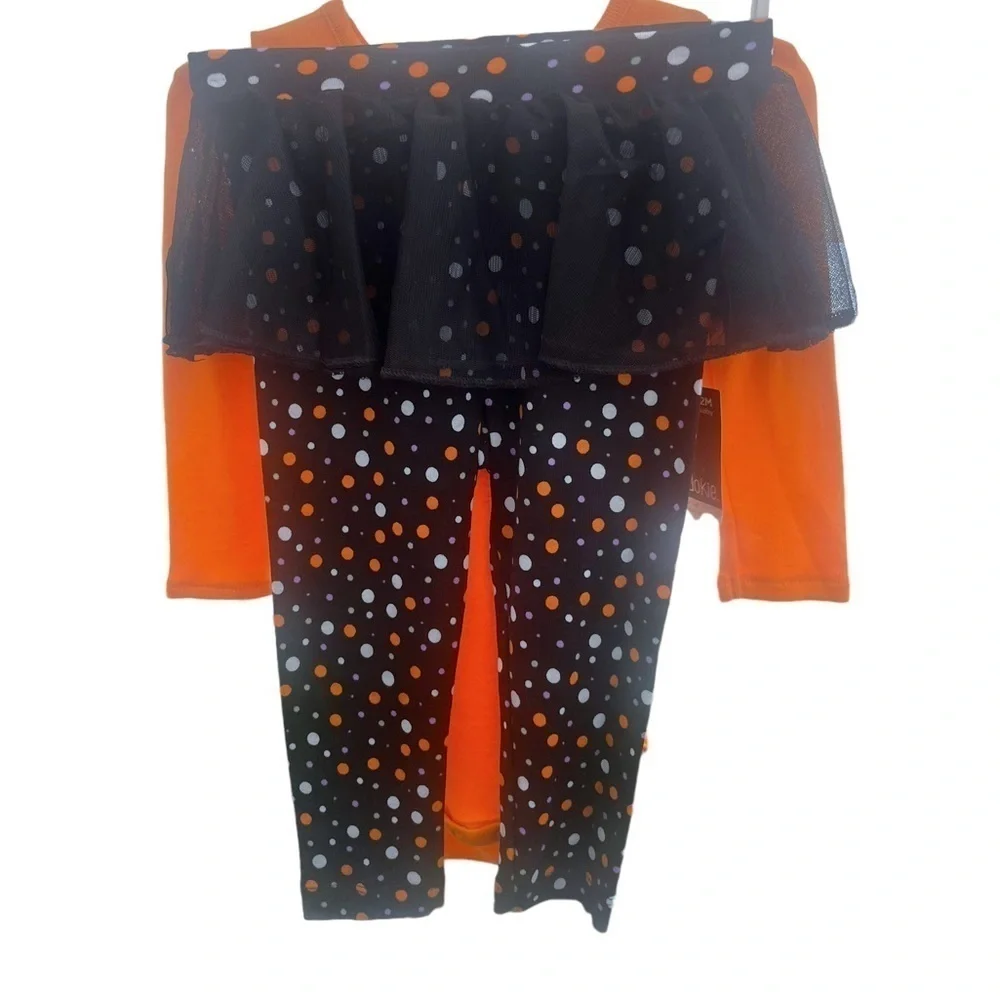 NWT Baby Girls 2 Pc Halloween Pants Set - Size 12M